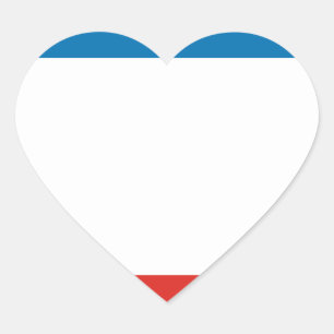 Flag of Crimea Heart Sticker