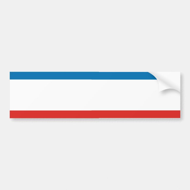 Flag of Crimea Stripe Bumper Sticker (Front)