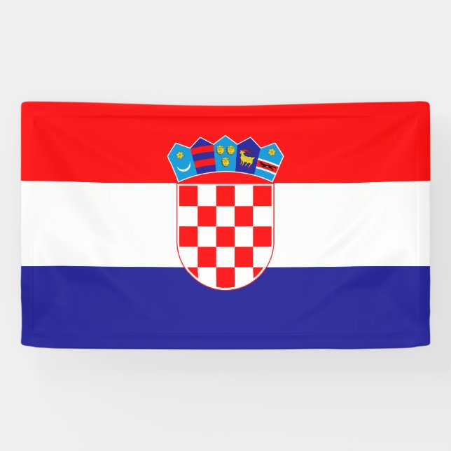 Flag of Croatia Banner (Horizontal)