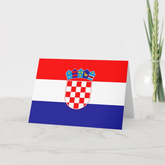 Flag of Croatia Card (Front)
