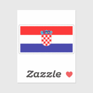 Flag of Croatia Custom-Cut Vinyl Sticker