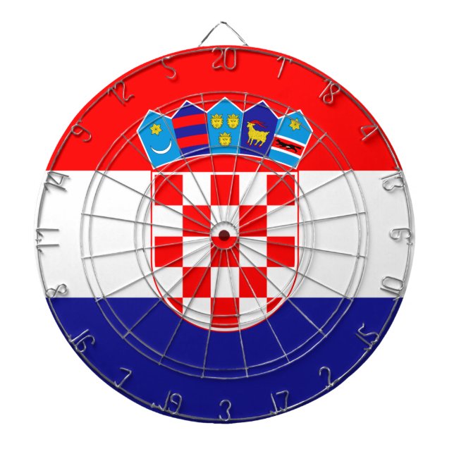 Flag of Croatia Dartboard (Front)