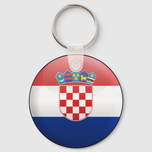 Flag of Croatia Key Ring (Front)