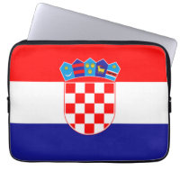Flag of Croatia Neoprene Laptop Sleeve