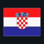 Flag of Croatia Postcard<br><div class="desc">Flag of Croatia Postcard</div>