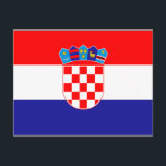 Flag of Croatia Postcard<br><div class="desc">Flag of Croatia Postcard</div>