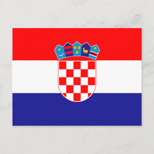 Flag of Croatia Postcard