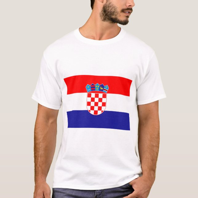 Flag of Croatia T-Shirt (Front)