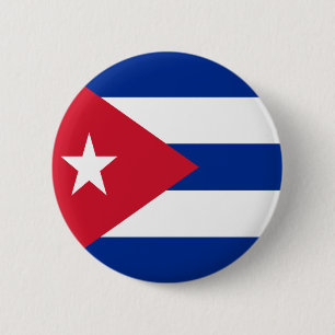 Flag of Cuba 6 Cm Round Badge