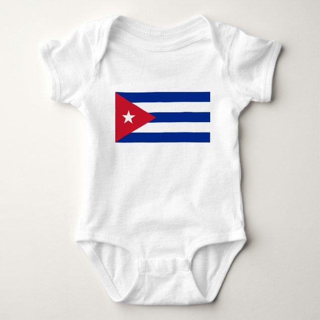Flag of Cuba Baby Bodysuit (Front)