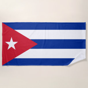 Flag of Cuba Beach Towel