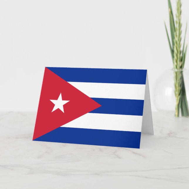 Flag of Cuba Card (Front)