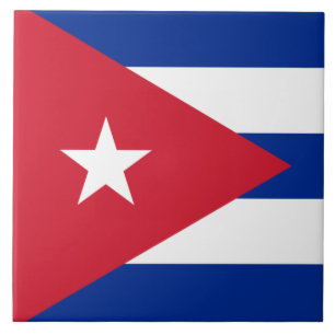 Flag of Cuba Ceramic Tile
