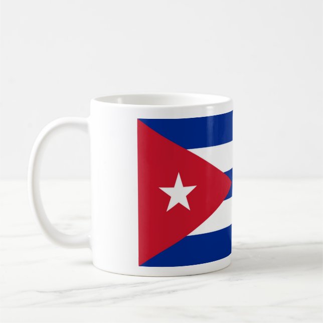 Flag of Cuba Coffee Mug (Left)