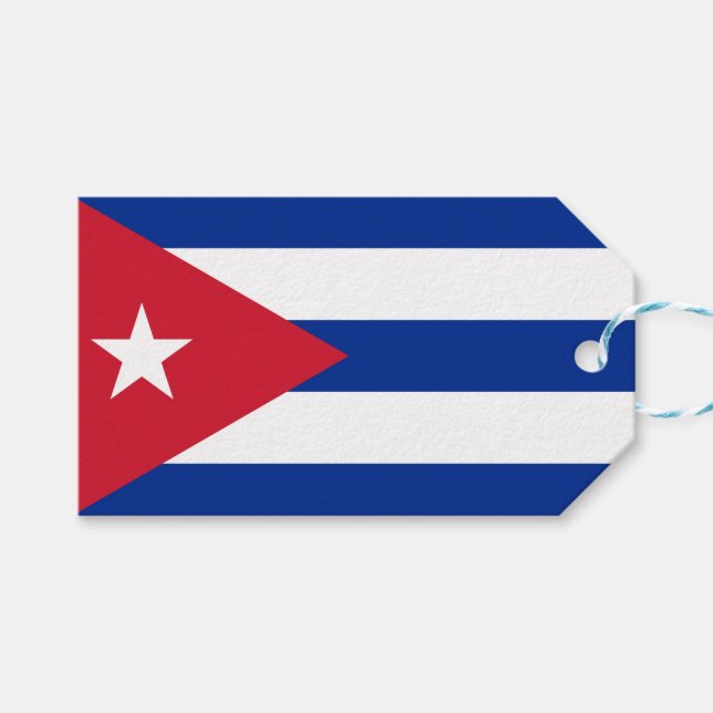 Flag of Cuba Gift Tags (Front (Horizontal))