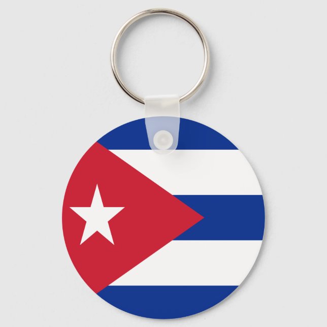 Flag of Cuba Key Ring (Front)