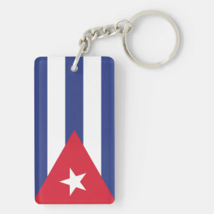 Flag of Cuba Key Ring