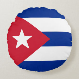 Flag of Cuba Round Cushion