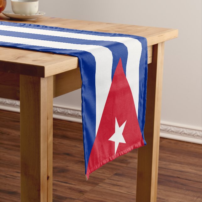 Flag of Cuba Short Table Runner (In Situ)