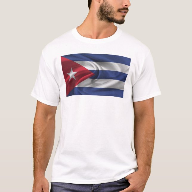 Flag Of Cuba T-Shirt (Front)