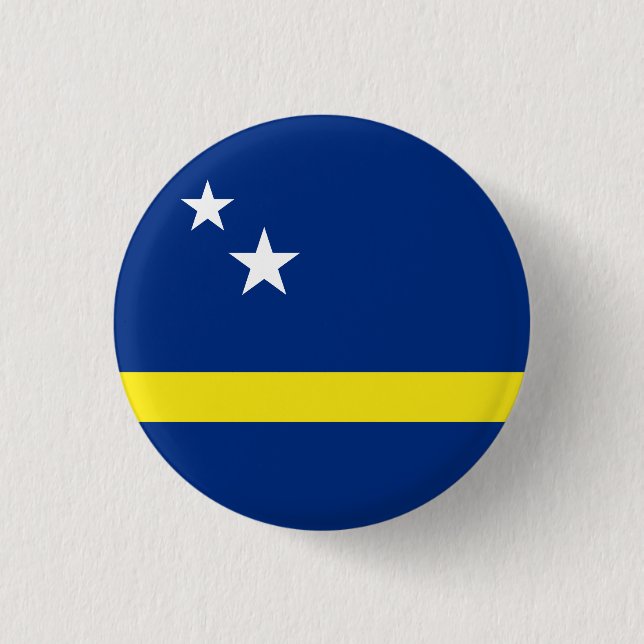 Flag of Curacao 3 Cm Round Badge (Front)