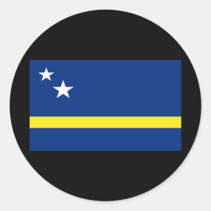 Flag of Curacao Classic Round Sticker