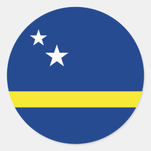 Flag of Curacao Classic Round Sticker