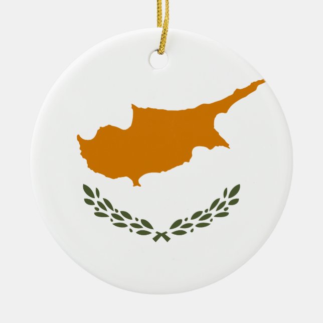 Flag of Cyprus Ceramic Ornament (Front)
