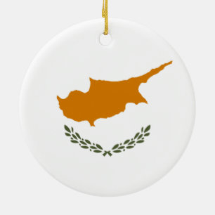 Flag of Cyprus Ceramic Ornament