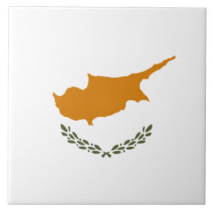 Flag of Cyprus (Greek Cypriot) Ceramic Tile