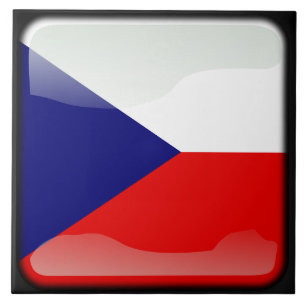Flag of Czech Republic Ceramic Tile