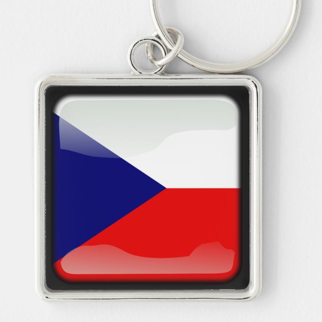 Flag of Czech Republic Key Ring (Front)