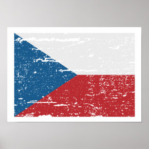 FLAG OF CZECH REPUBLIC POSTER