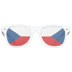 Flag of Czech Republic Retro Sunglasses