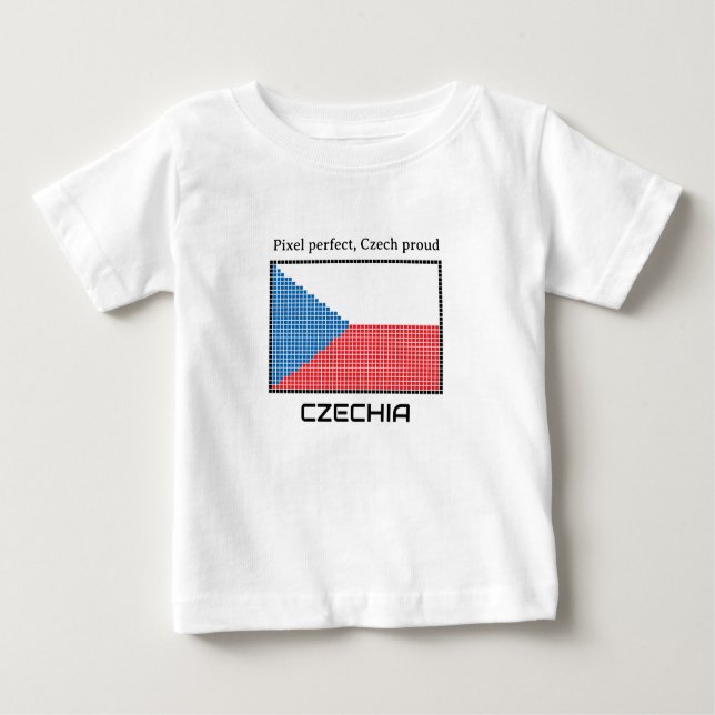 Flag of Czechia Baby T-Shirt (Front)