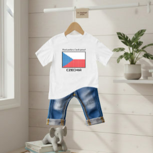 Flag of Czechia Baby T-Shirt