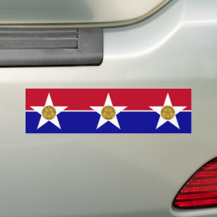 Flag of Dallas (Texas) Bumper Sticker