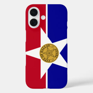 Flag of Dallas, Texas iPhone 16 Case