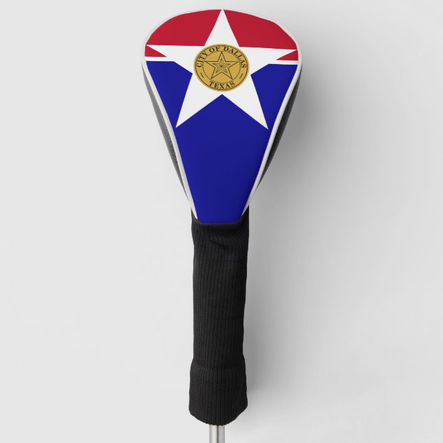 Flag of Dallas, Texas Golf Head Cover (Front)
