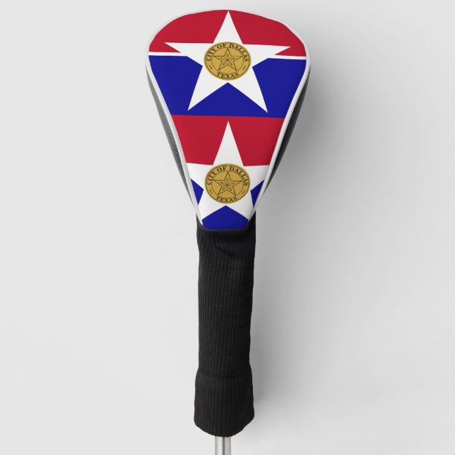 Flag of Dallas, Texas Golf Head Cover (Front)