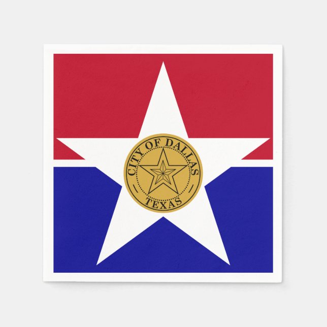 Flag of Dallas, Texas Napkins (Front)