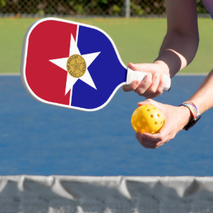 Flag of Dallas, Texas Pickleball Paddle