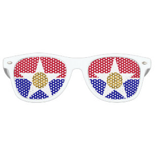 Flag of Dallas, Texas Retro Sunglasses