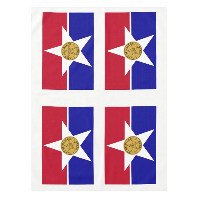 Flag of Dallas, Texas Tablecloth (Front)