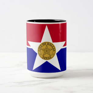 Flag of Dallas (Texas) Two-Tone Coffee Mug