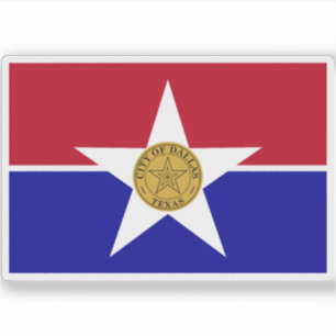 Flag of Dallas, Texas, USA