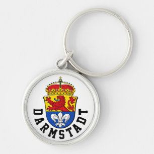 Flag of Darmstadt, Germany Key Ring