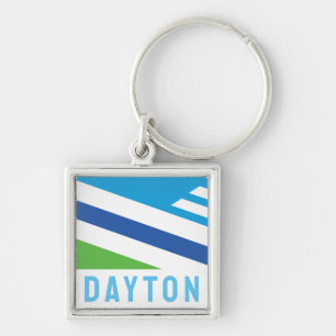 Flag of Dayton, Ohio (2021) Key Ring