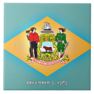 Flag of Delaware Ceramic Tile