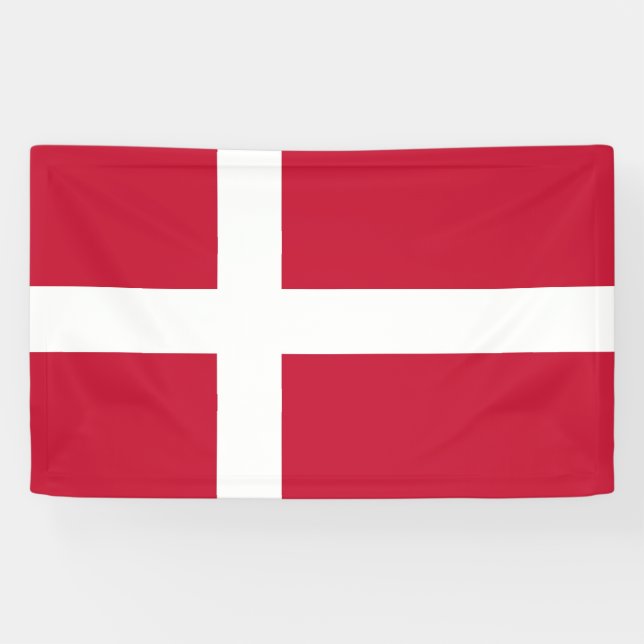 Flag of Denmark Banner (Horizontal)